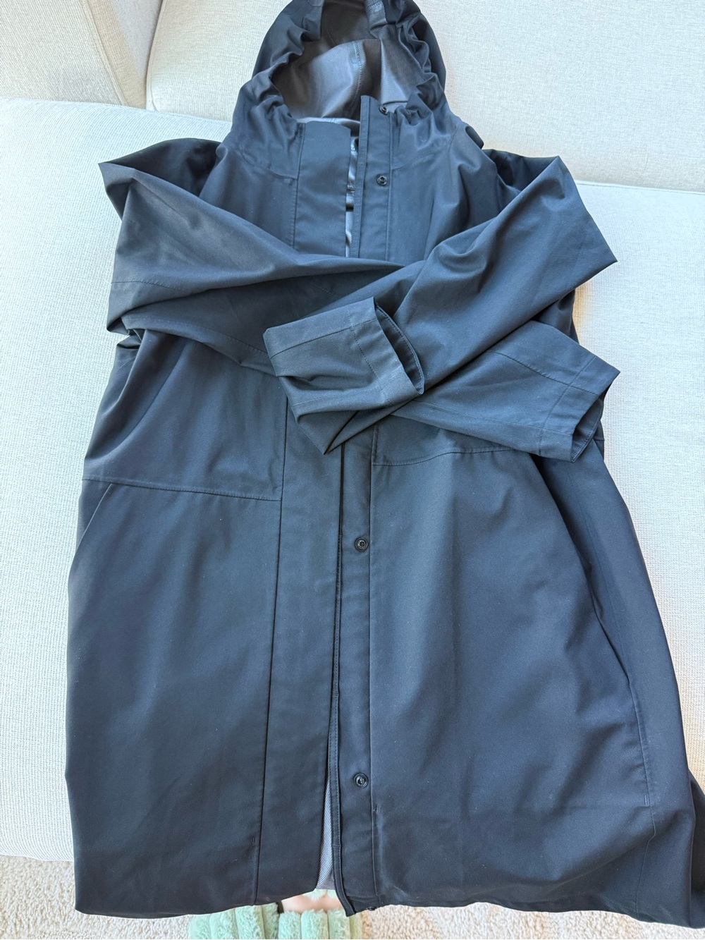 Women’s Black Hooded Waterproof Jacket